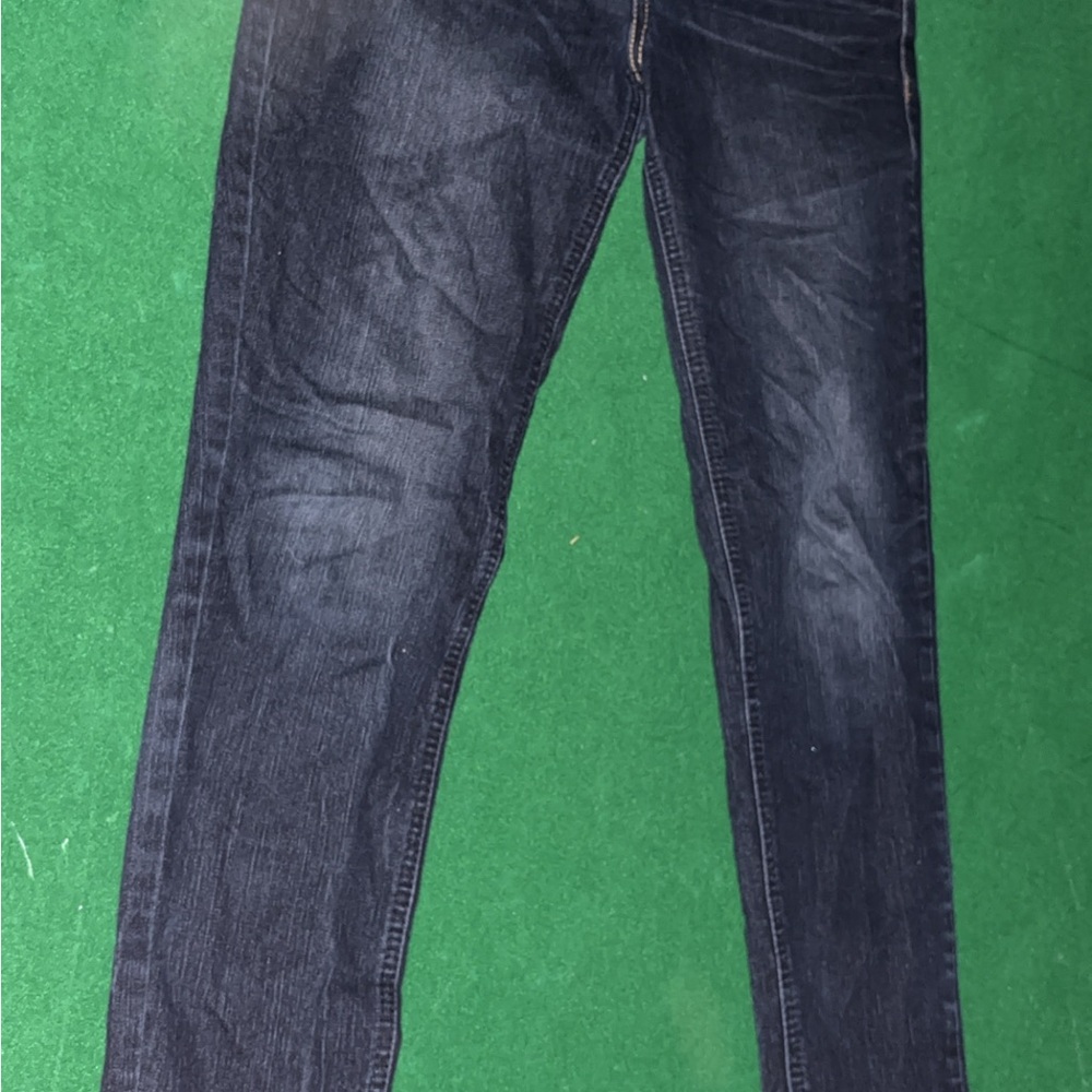 Democracy Blue Skinny Jeans with Distressed Look